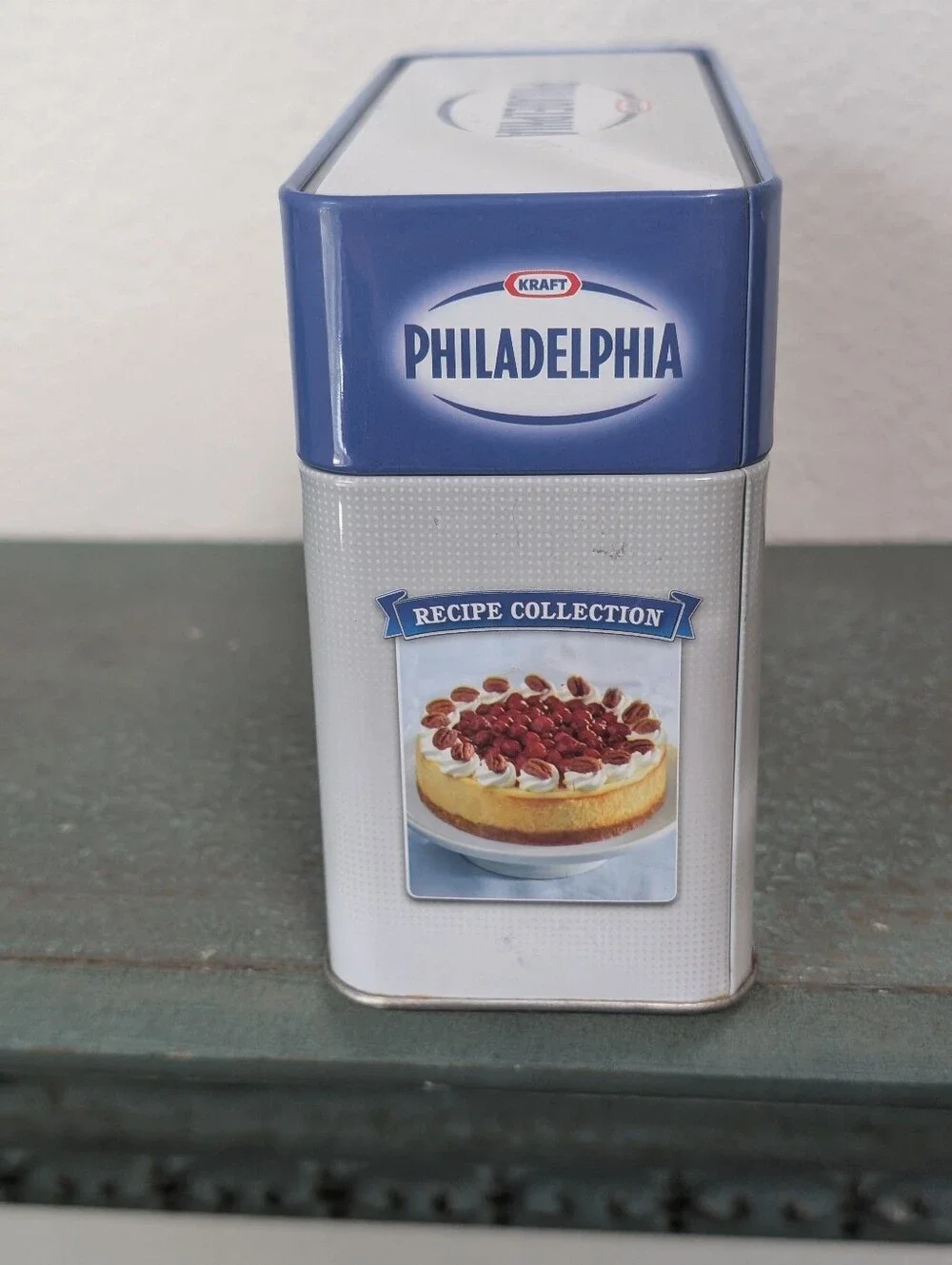 Philadelphia Cream Cheese Tin Box with Recipe Card Collection Collectible